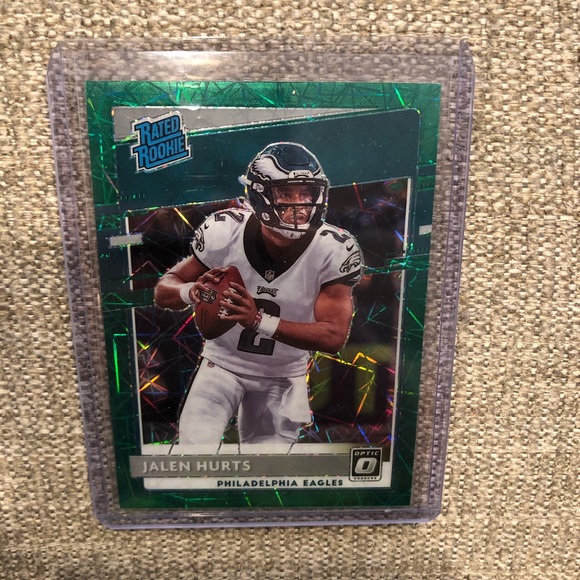 Jalen Hurts Donruss Optic Green Velocity P…